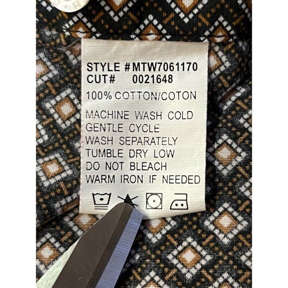 Cinch Western Shirt Toddler Boy 3T Black Brown Long Sleeve Button Down - Picture 8 of 14